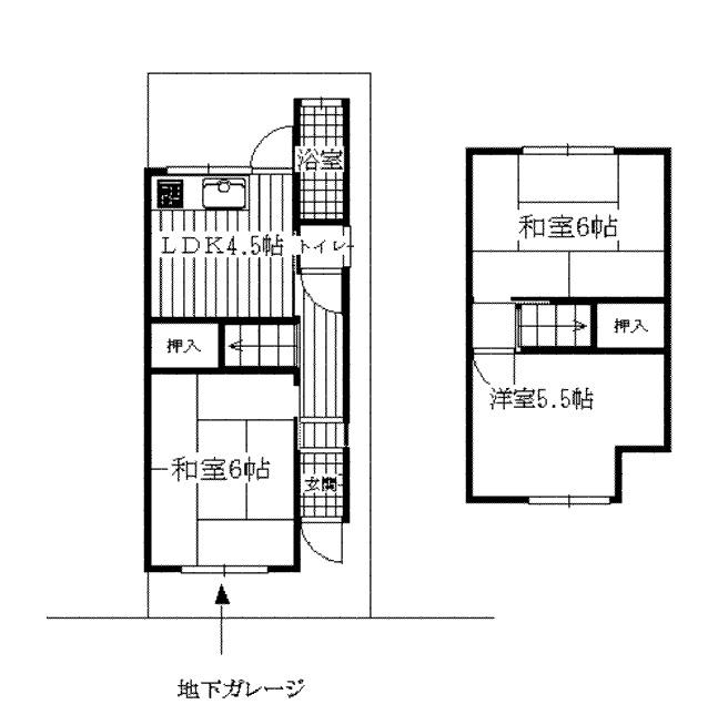 Floor plan. 7.8 million yen, 3DK, Land area 42.86 sq m , Building area 63.42 sq m 3DK 