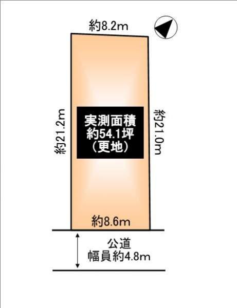 Compartment figure. Land price 37,800,000 yen, Land area 178.88 sq m
