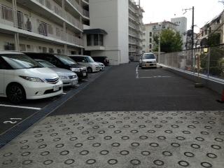 Parking lot. Common areas
