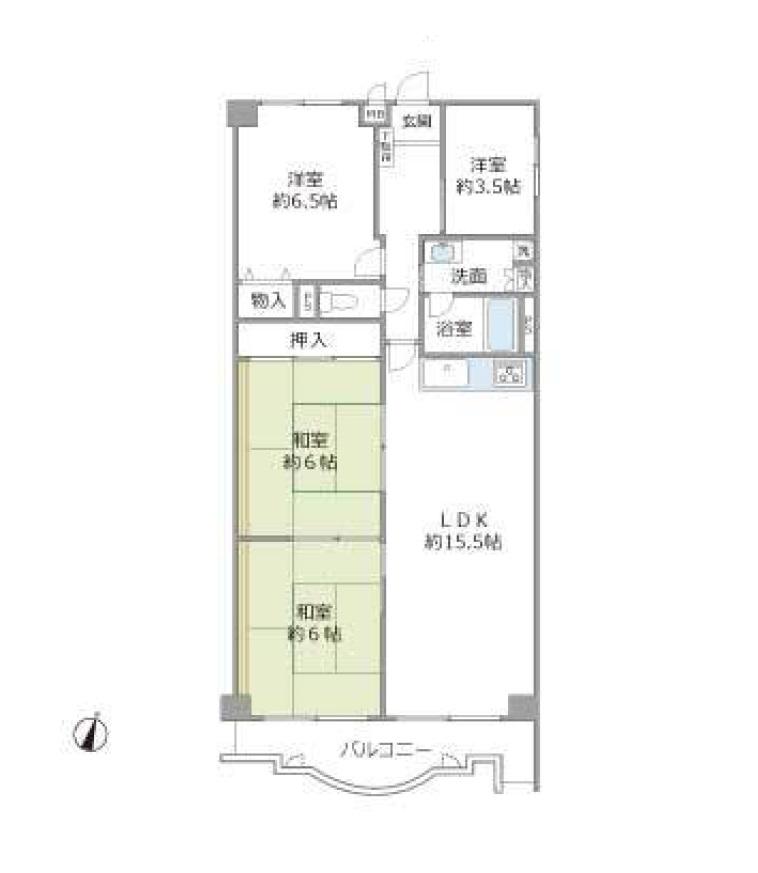 Floor plan. 4LDK, Price 12.8 million yen, Occupied area 84.05 sq m , Balcony area 9.74 sq m present situation vacant house Already about the past two times renovation! With well-equipped