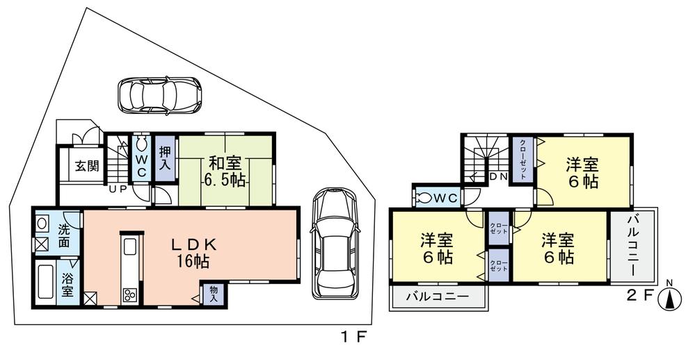 Floor plan. (No. 1 point), Price 33,800,000 yen, 4LDK, Land area 112.16 sq m , Building area 94.77 sq m