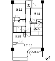 Floor: 3LDK, occupied area: 77.04 sq m, Price: 43,980,000 yen
