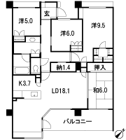 Floor: 4LDK + N, the occupied area: 109.51 sq m, Price: 69,980,000 yen