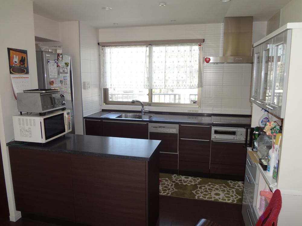 Kitchen. View of the kitchen from the living room The system kitchen, IH cooking heater and dishwasher will comes with.