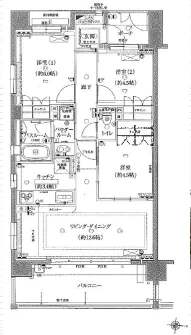 Floor plan. 3LDK, Price 25,800,000 yen, Occupied area 68.32 sq m , Balcony area 13 sq m Please also looked at actual in! !