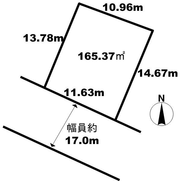 Compartment figure. Land price 43,500,000 yen, Land area 165.37 sq m