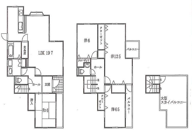 Floor plan. 46,800,000 yen, 4LDK, Land area 207.52 sq m , Building area 122.8 sq m