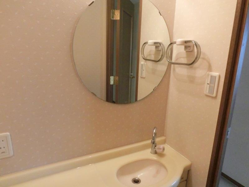 Toilet. Toilet is a hand washing space. It is a design that can be precisely because wide toilet.