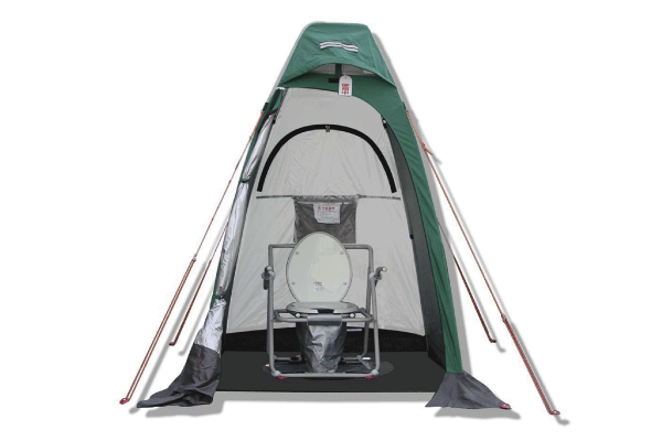 earthquake ・ Disaster-prevention measures.  [Emergency manhole toilet] Easy installation and movement, And out in a wheelchair, you can comfortably. It is with a simple tent accessories (same specifications)