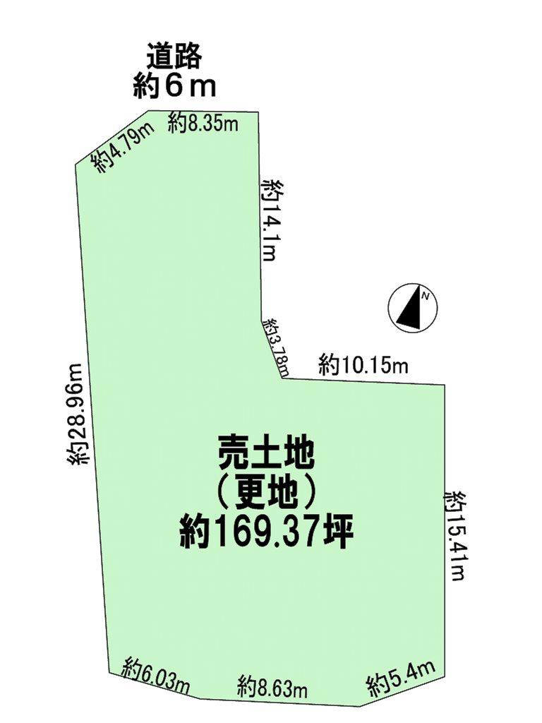 Compartment figure. Land price 99,800,000 yen, Land area 559.91 sq m