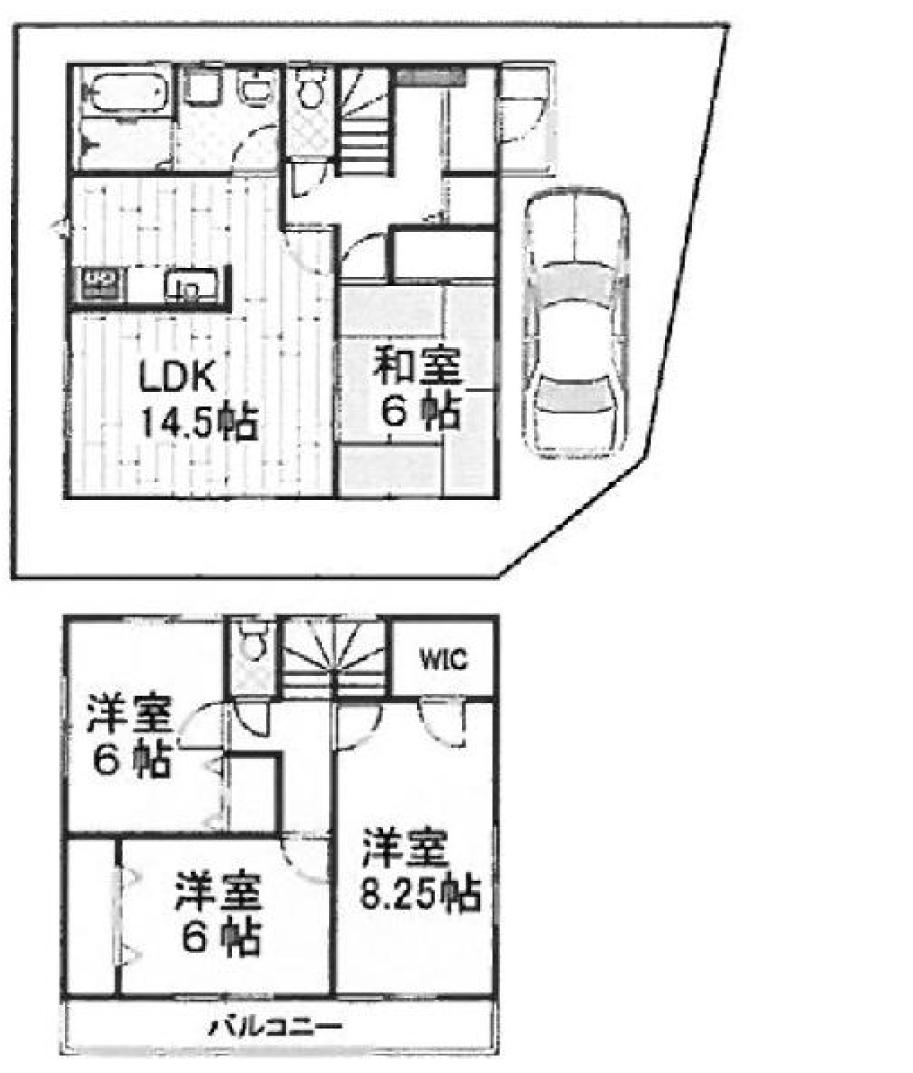 Floor plan. 34,300,000 yen, 4LDK, Land area 93.25 sq m , Building area 99.35 sq m