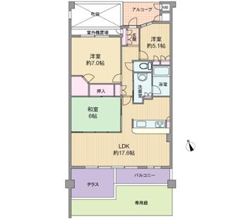 Floor plan. 3LDK, Price 29,800,000 yen, Occupied area 85.66 sq m , Balcony area 9.2 sq m