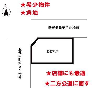 Compartment figure. Land price 8 million yen, Land area 32.99 sq m