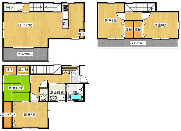 Floor plan. 43,640,000 yen, 4LDK, Land area 146.71 sq m , You can home party in the building area 101.11 sq m spacious living!