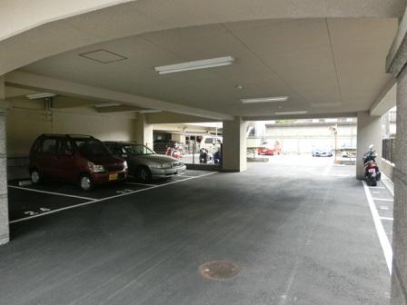 Parking lot. Common areas