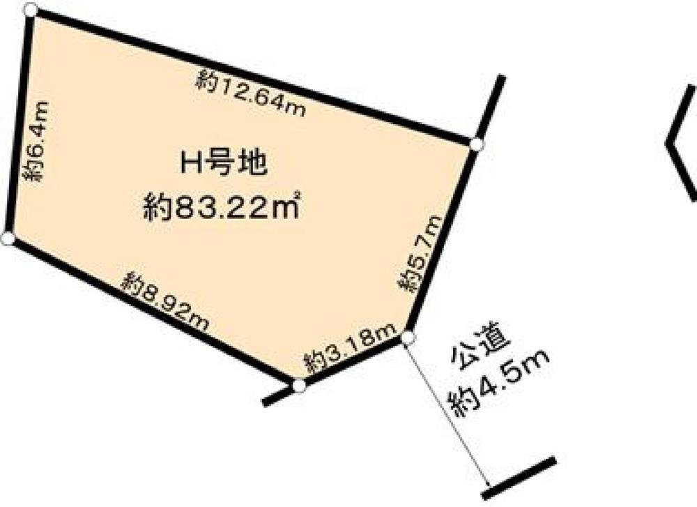 Compartment figure. Land price 15.8 million yen, Land area 83.22 sq m