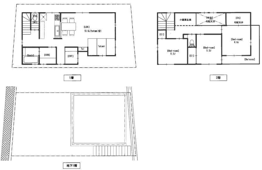 Floor plan. 38,800,000 yen, 4LDK, Land area 92.37 sq m , Building area 131.08 sq m