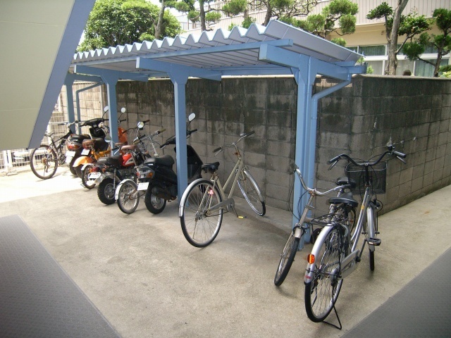 Other common areas. On-site bicycle parking lot