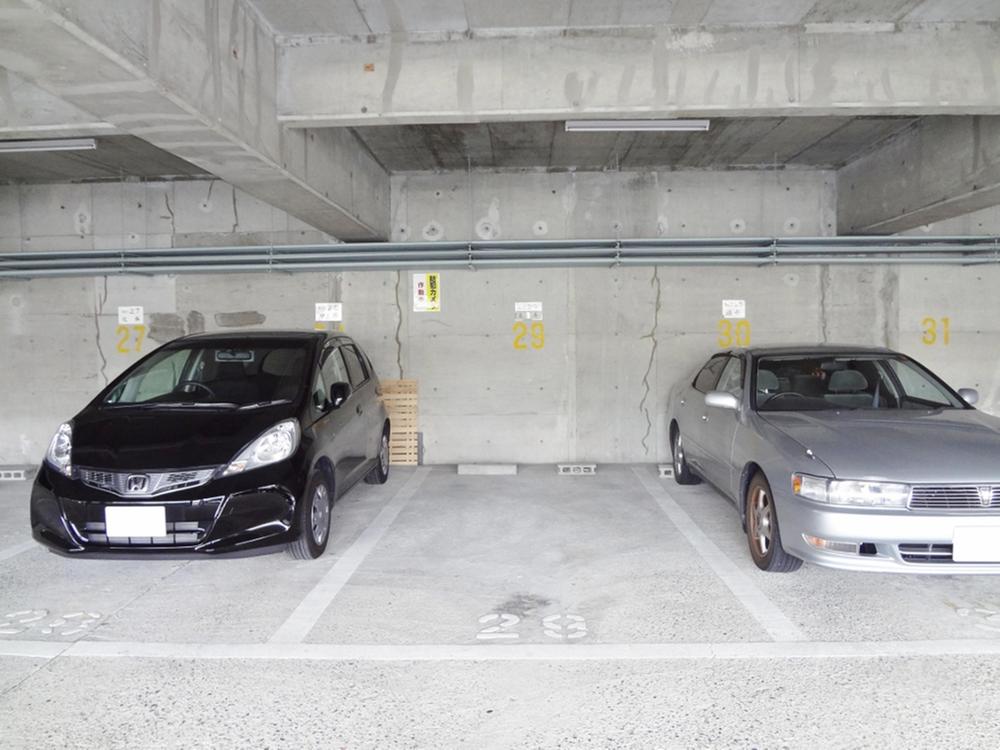 Parking lot. Common areas