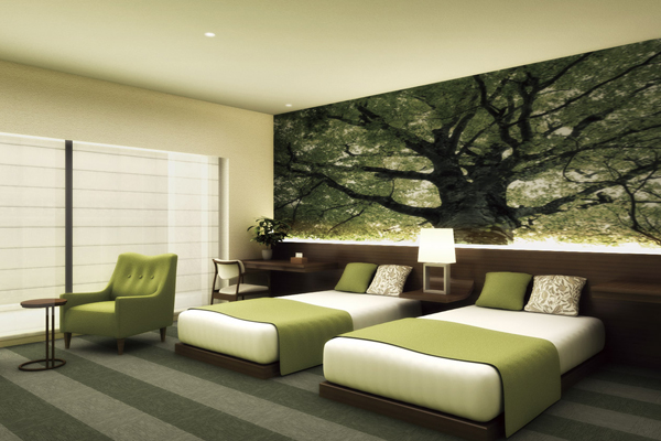 Shared facilities.  [Guest rooms] For customers who stayed, Natural Comfort guest rooms to spend the peace of time are available (Rendering ※ Fee required)