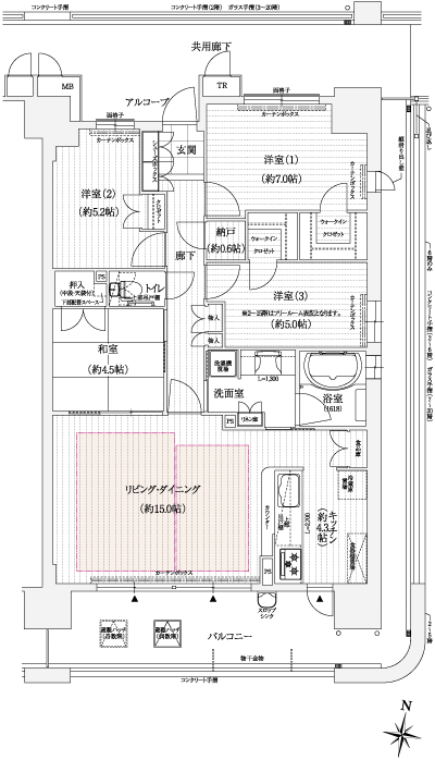 Floor: 3LDK + F + storeroom ・ 4LDK + storeroom, occupied area: 91.52 sq m, Price: 46,480,000 yen ~ 50,580,000 yen