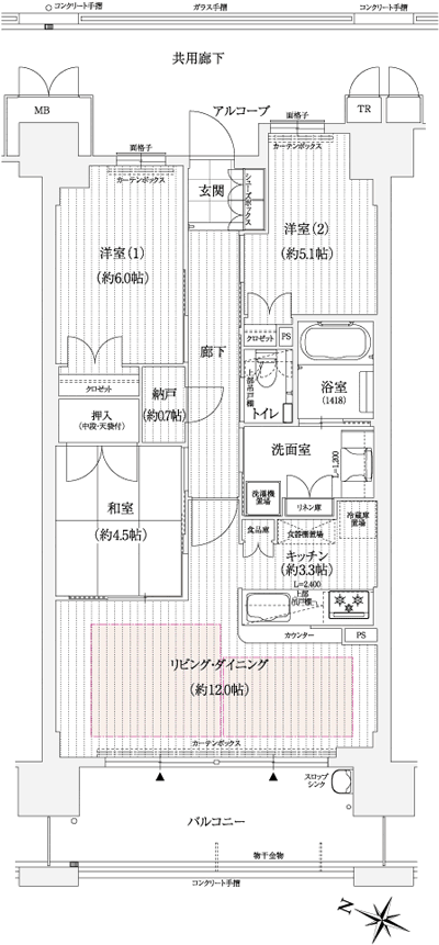 Floor: 3LDK + storeroom, occupied area: 71.18 sq m, Price: 36,720,000 yen