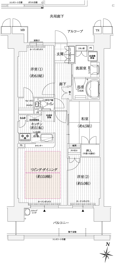 Floor: 3LDK, occupied area: 66.41 sq m, Price: 32,790,000 yen ~ 35,770,000 yen
