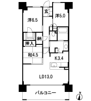 Floor: 3LDK + storeroom, occupied area: 75.74 sq m, Price: 38,480,000 yen