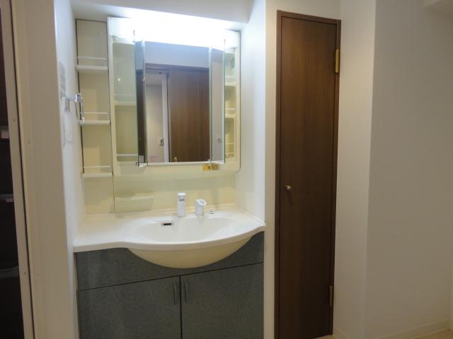 Wash basin, toilet. Renovation completed