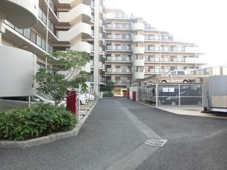 Parking lot. Common areas