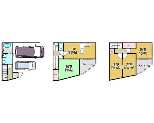 Floor plan. 26 million yen, 4LDK, Land area 51.79 sq m , Building area 80.95 sq m