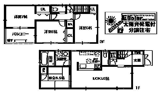 Floor plan. (No. 3 locations), Price 32,800,000 yen, 4LDK, Land area 101.45 sq m , Building area 93.15 sq m