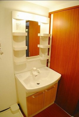 Washroom. With shampoo dresser