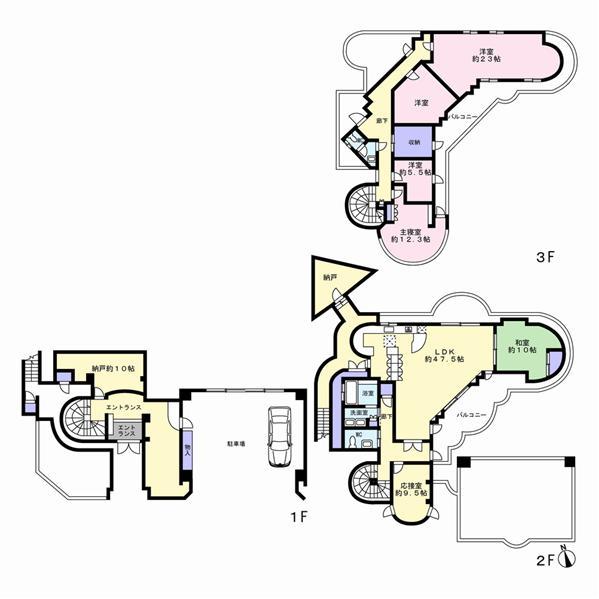 Floor plan. 178 million yen, 6LDK + 2S (storeroom), Land area 595.05 sq m , Building area 456.02 sq m