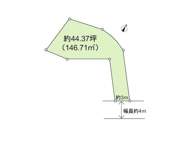 Compartment figure. Land price 26 million yen, Land area 146.71 sq m