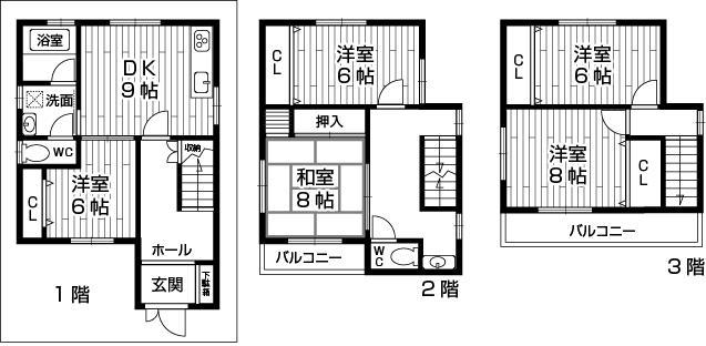 Floor plan. 32,800,000 yen, 5DK, Land area 78 sq m , Building area 124.22 sq m