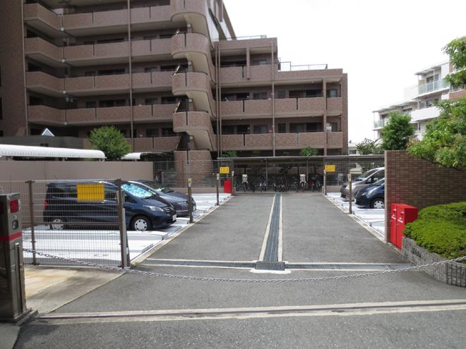 Parking lot. Common areas