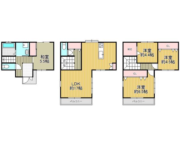 Floor plan. 28 million yen, 4LDK, Land area 66.12 sq m , Building area 99.83 sq m