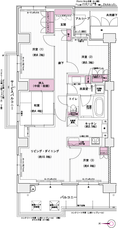Floor: 4LDK, occupied area: 84.21 sq m, Price: 37,252,000 yen
