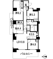 Floor: 4LDK, occupied area: 84.21 sq m, Price: 37,252,000 yen