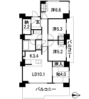 Floor: 4LDK, occupied area: 82.09 sq m, Price: 38,570,000 yen