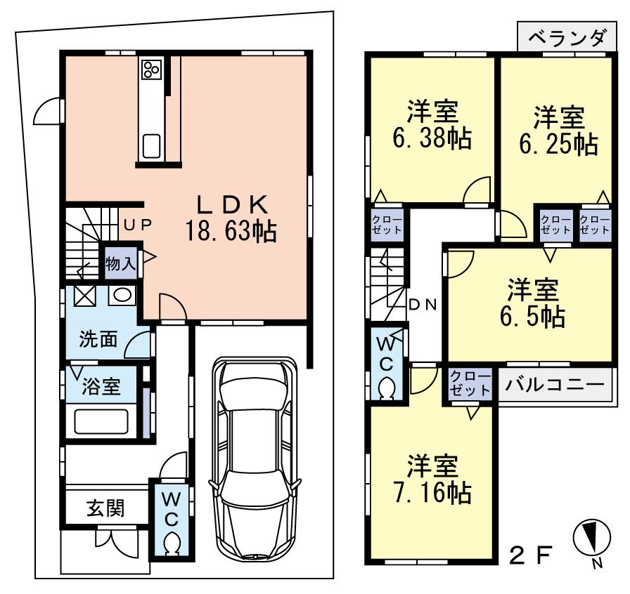 Floor plan. (No. 11 locations), Price 29.4 million yen, 4LDK, Land area 90.54 sq m , Building area 107.38 sq m
