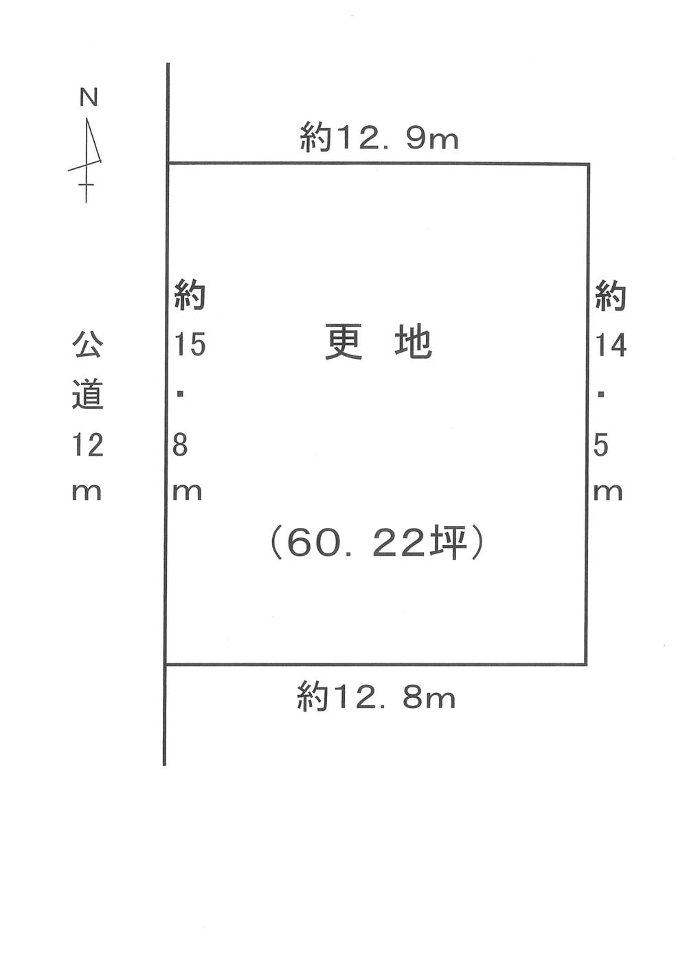 Compartment figure. Land price 12.8 million yen, Land area 199.1 sq m