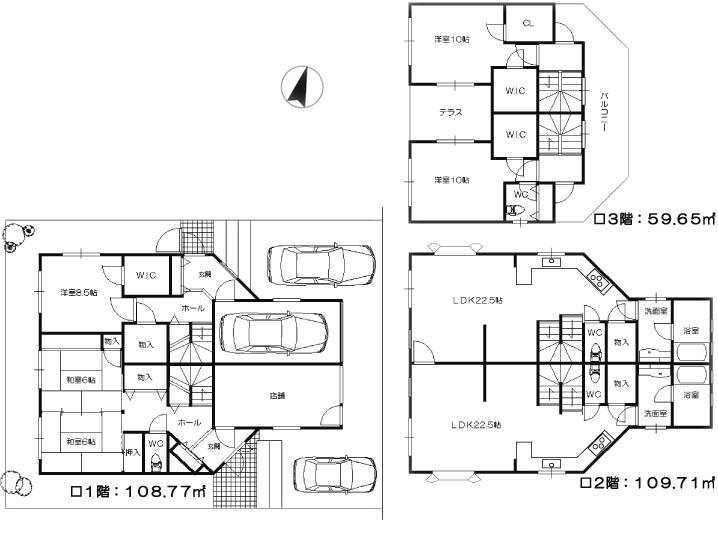 Floor plan. 31,800,000 yen, 5LLDDKK, Land area 214.31 sq m , Building area 278.13 sq m