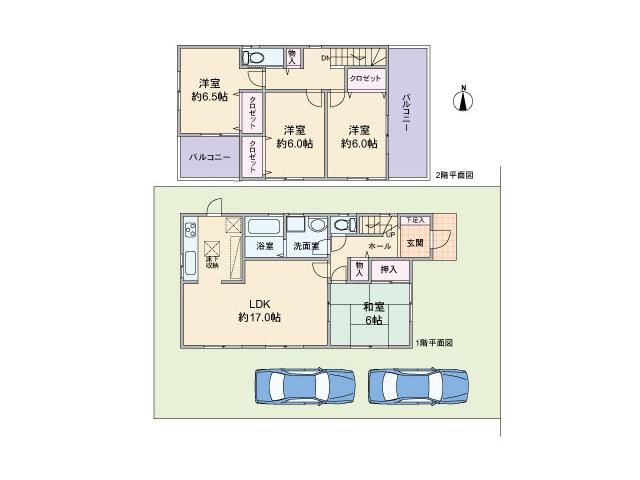 Floor plan. 18,800,000 yen, 4LDK, Land area 164.98 sq m , Building area 98.82 sq m