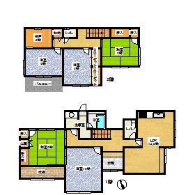Floor plan. 22,800,000 yen, 5LDK + S (storeroom), Land area 284.85 sq m , Building area 139.32 sq m