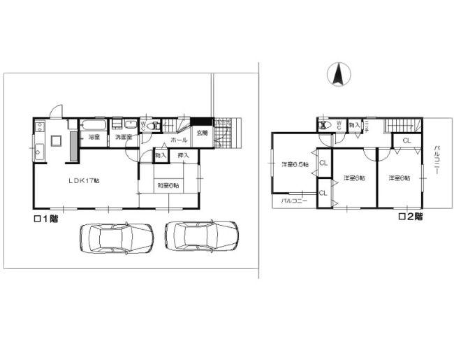 Floor plan. 18,800,000 yen, 4LDK, Land area 164.98 sq m , Building area 164.98 sq m