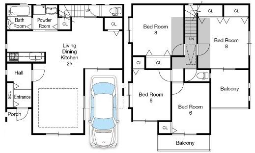 Floor plan. (No. 1 point), Price 30,800,000 yen, 4LDK, Land area 95 sq m , Building area 114.21 sq m