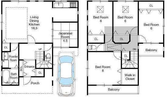 Floor plan. (No. 2 locations), Price 28.8 million yen, 5LDK, Land area 95 sq m , Building area 112.35 sq m