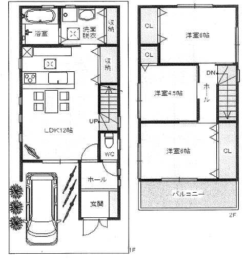 Building plan example (floor plan). Building plan example Building price 11.3 million yen Building area 73.71 sq m